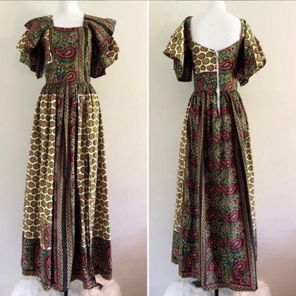 Vintage Dresses & Skirts - Vintage Autumnal Renaissance Dress